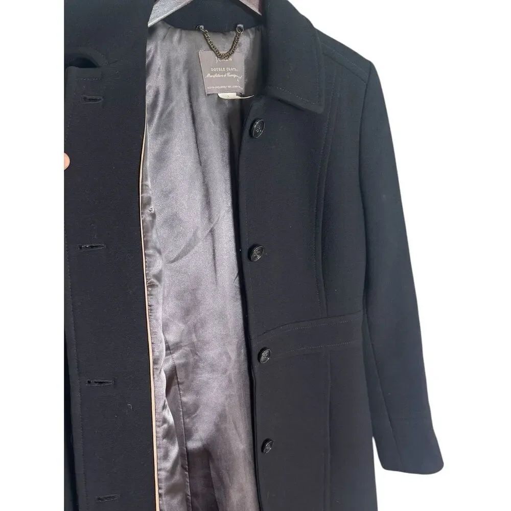 J.Crew Classic lady day coat in Italian double-cloth wool with Thinsulate black - Picture 4 of 6